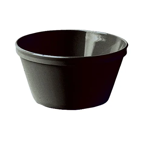 Cambro 35CW110 Bouillon Cup – 8 oz, 3-15/96" Dia x 2-1/8" H, Black Polycarbonate, Scratch-Resist