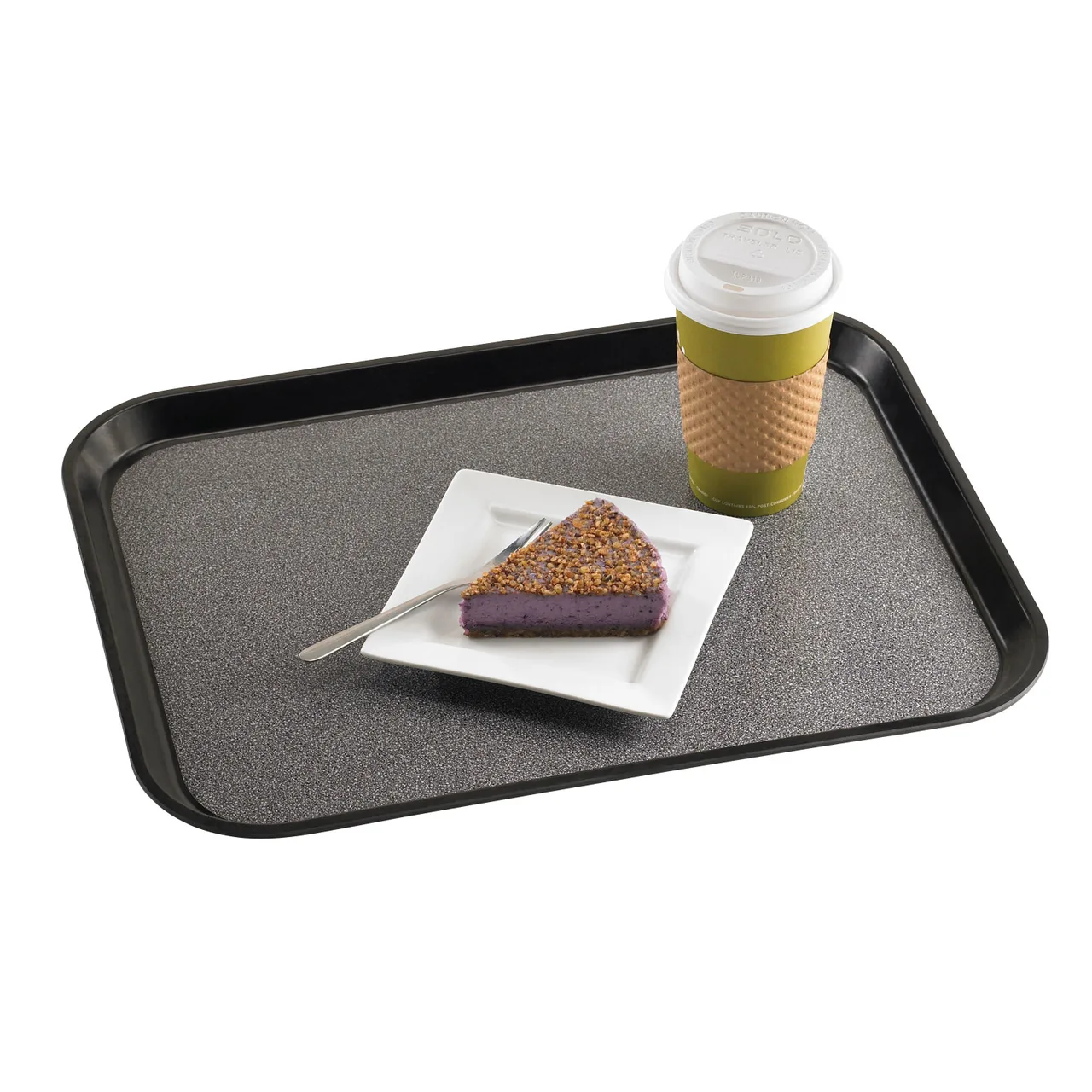 Cambro 1418VC382 Tray, 14" x 18", Black Fiberglass, Dishwasher Safe, NSF, Made in USA