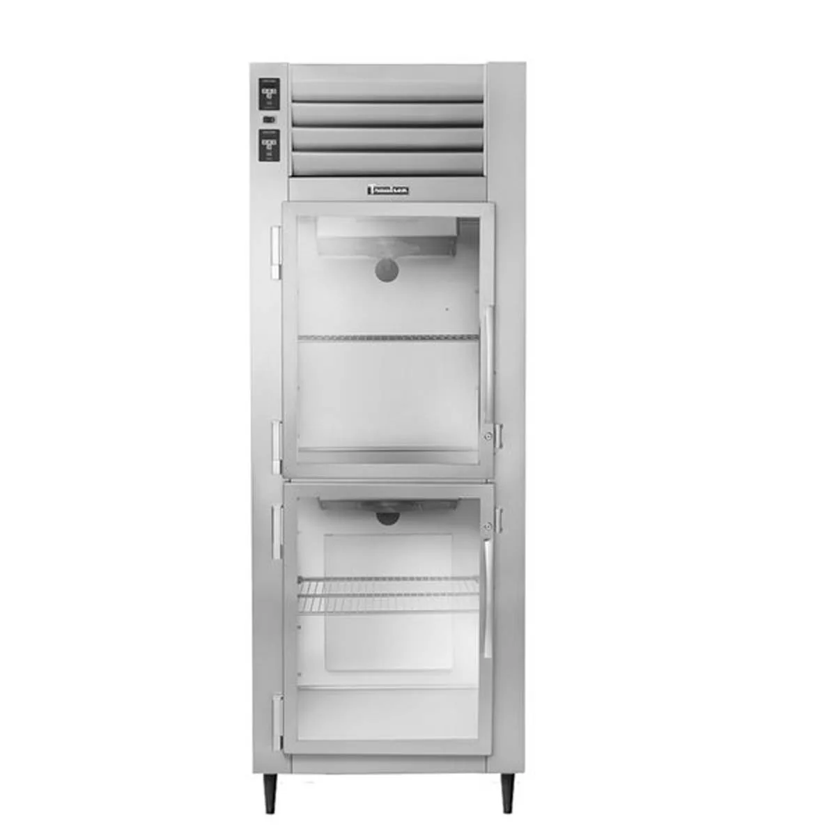 Traulsen AHT126W-HHG 30" 1-Section Reach-In Refrigerator w/ 2 Glass Half-Doors, Remote, 18.79 cu. ft.