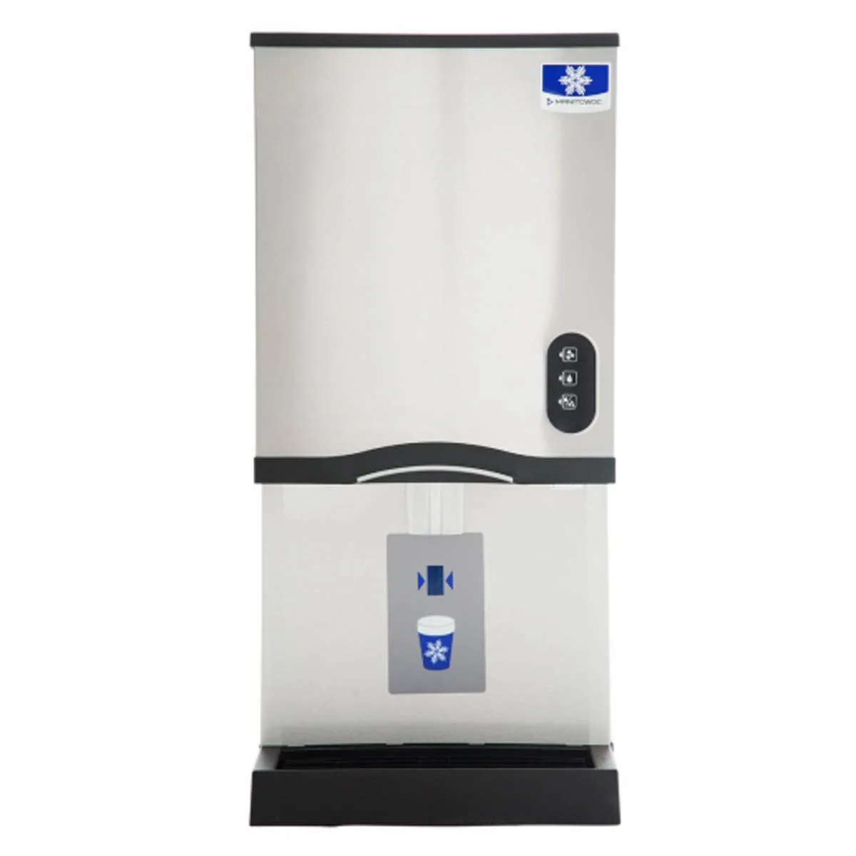 Manitowoc CNF0201A-N 16" Countertop Nugget 315 lb Ice & Water Dispenser, Air Cooled, 10 lb Bin