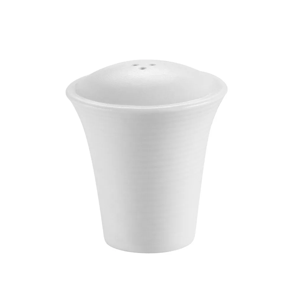 CAC China TST-PS - Porcelain Salt & Pepper Shaker 2"¼ H x 1"¼ W x 2"½ D Dishwasher Safe - 1 Dozen