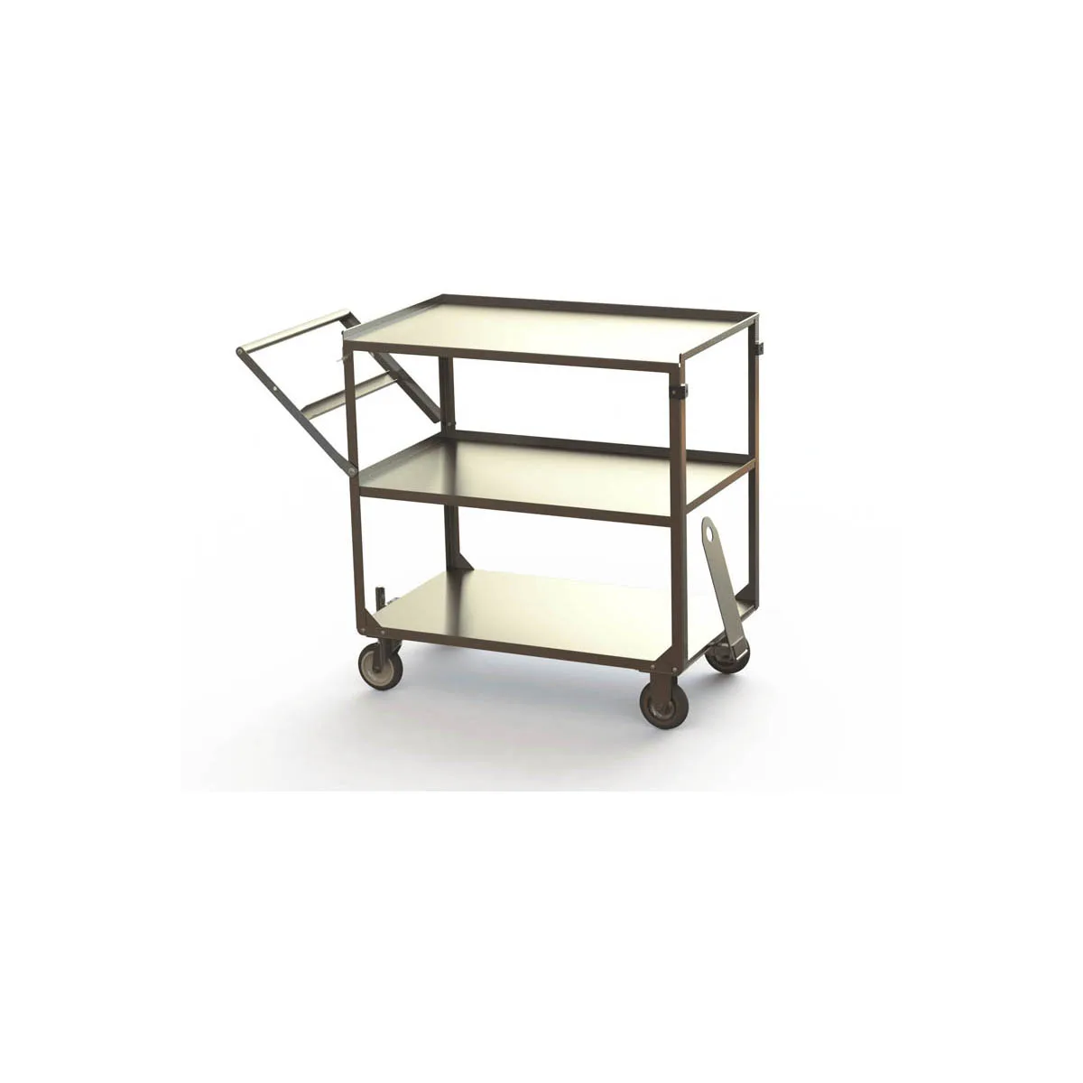 Lakeside 158859 Easy-Tow™ Classroom Meal Delivery Cart with 3 Shelves (35" x 21")