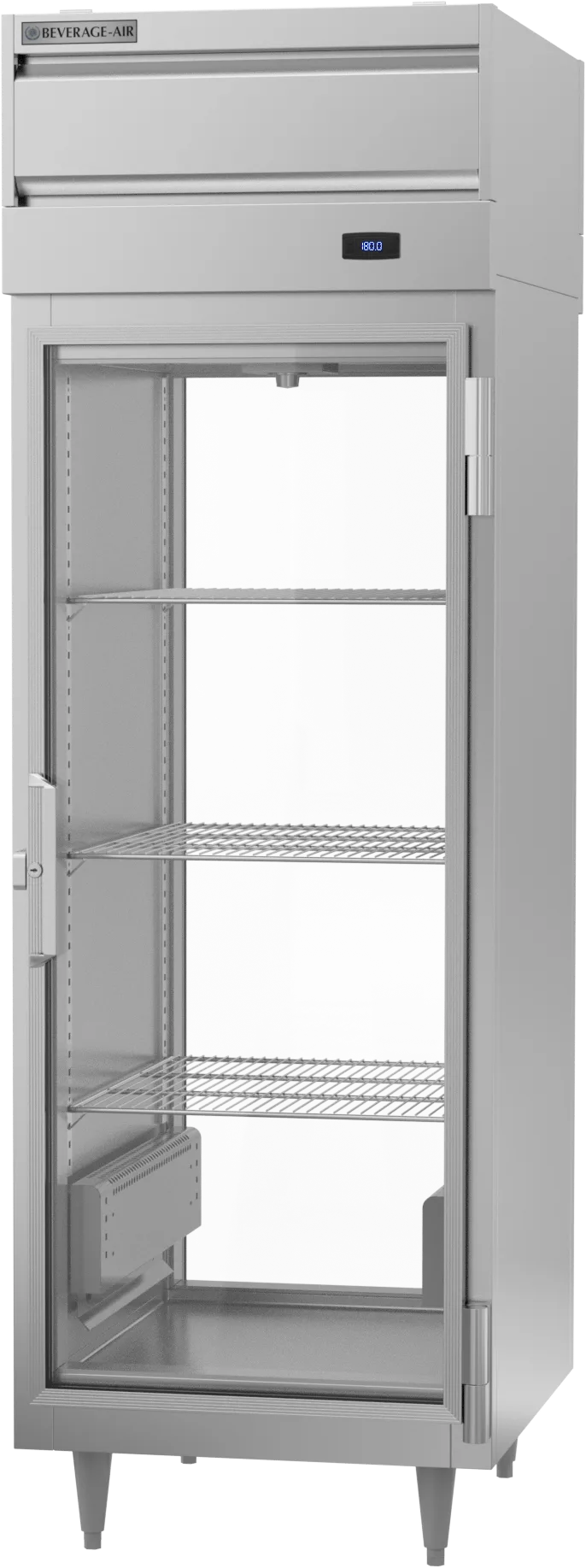 Beverage Air PH1-1BG-PT 1-Section 2-Door Heated Holding Cabinet, 21.5 cu ft, Glass Doors, Stainless Steel Front