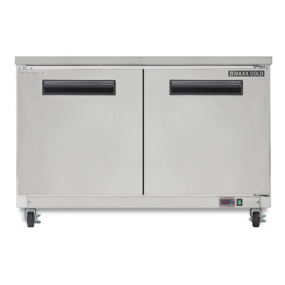 Maxx Cold MXCR60UHC 61" 2-Door Undercounter Refrigerator, Stainless Steel, 15.5 cu. ft.