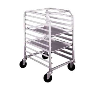 Winholt AL-1810-H Mobile Intermediate Height Aluminum Pan Rack w/ 1-1/2" Angle Runners