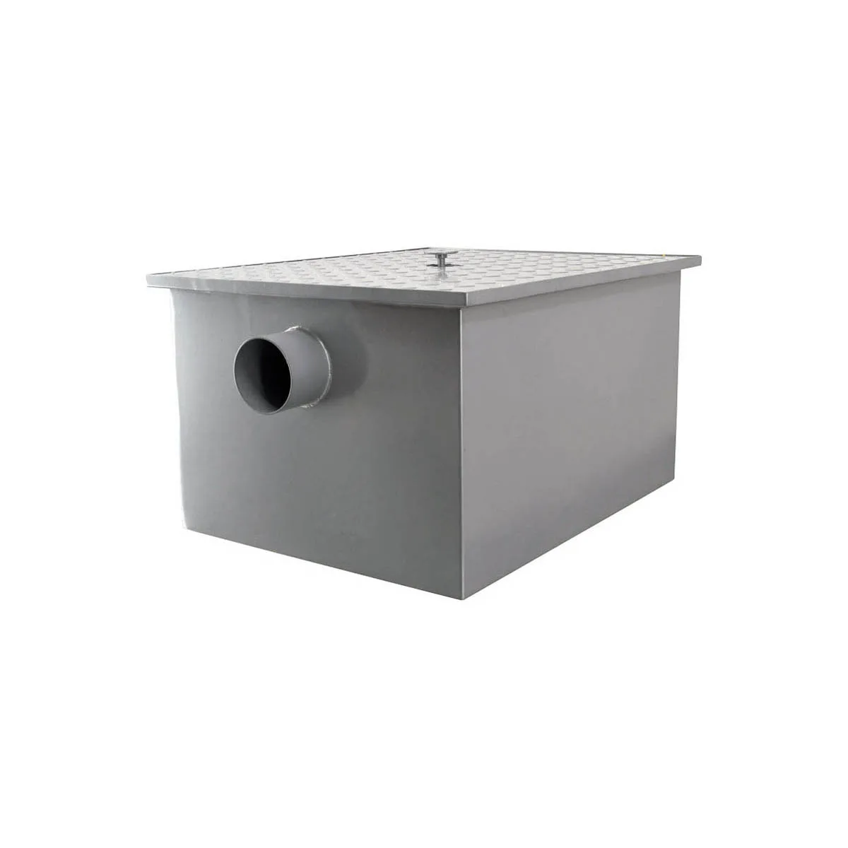 Omcan USA 46517 3" Inlet/Outlet Grease Trap, 40 Lbs. Capacity - 20 gal/min