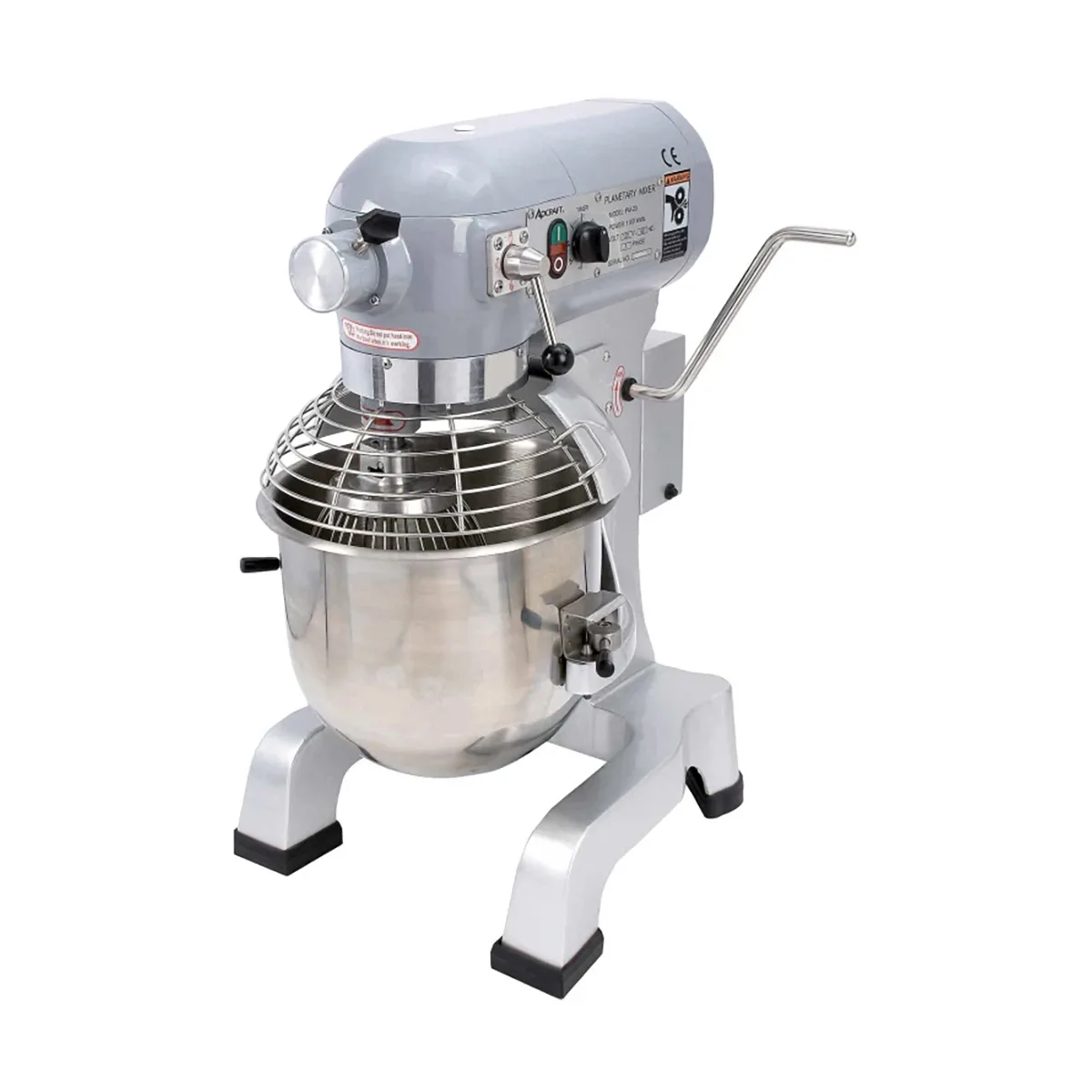Adcraft BDPM-20 Black Diamond 20 qt Planetary Mixer with Timer, #12 HUB, 3-Speed, 1-1/2 hp, 120V