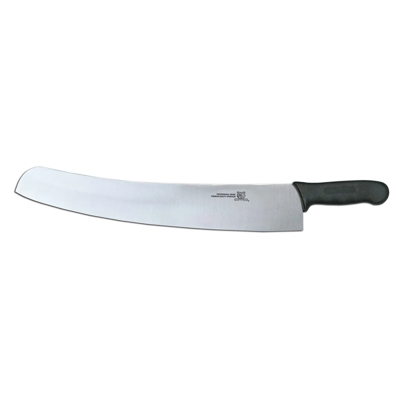 Omcan USA 31356 Pizza Rocker Knife, 18" Black DR Plastic/Poly Handle, Stainless Steel Blade
