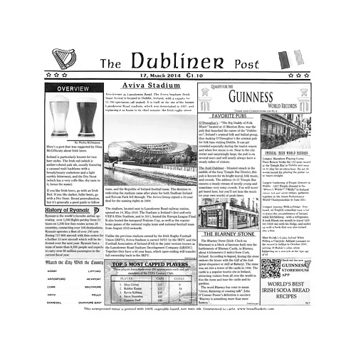 GET 4-TD1900 Clipper Mill Food-Safe Dublin Newsprint Liner, 12" X 12", Paper