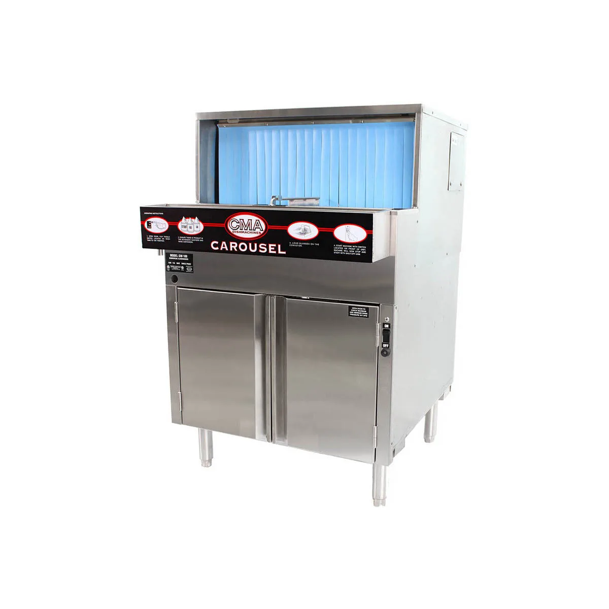 CMA Dishmachines GL-C 25" Rotary Undercounter Glasswasher, Low Temp - 1000 Glass/Hr - 208/230V