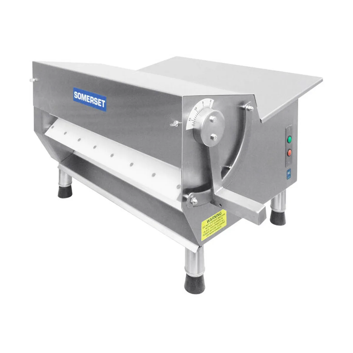 Somerset CDR-500 Countertop Single Pass Dough Sheeter, 20" Synthetic Rollers, Side Operation