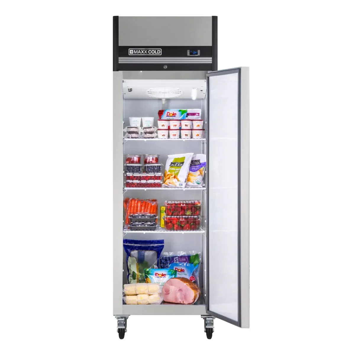 Maxx Cold MXCF-19FDHC 25" One Section Reach-In Freezer w/ Solid Door, Top Mount, 19 cu. ft. 