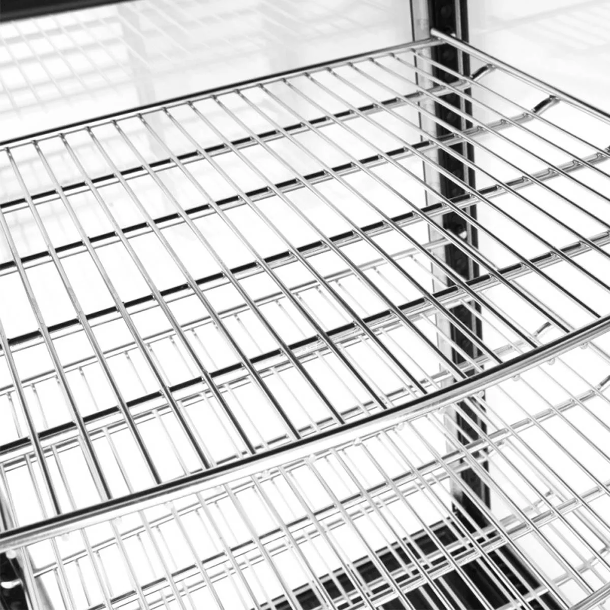 Turbo Air CRT-77-1R-N 16" Self Service Countertop Refrigerated Display Case with Hinged Glass Door, 3 Shelves - 3 cu. Ft.
