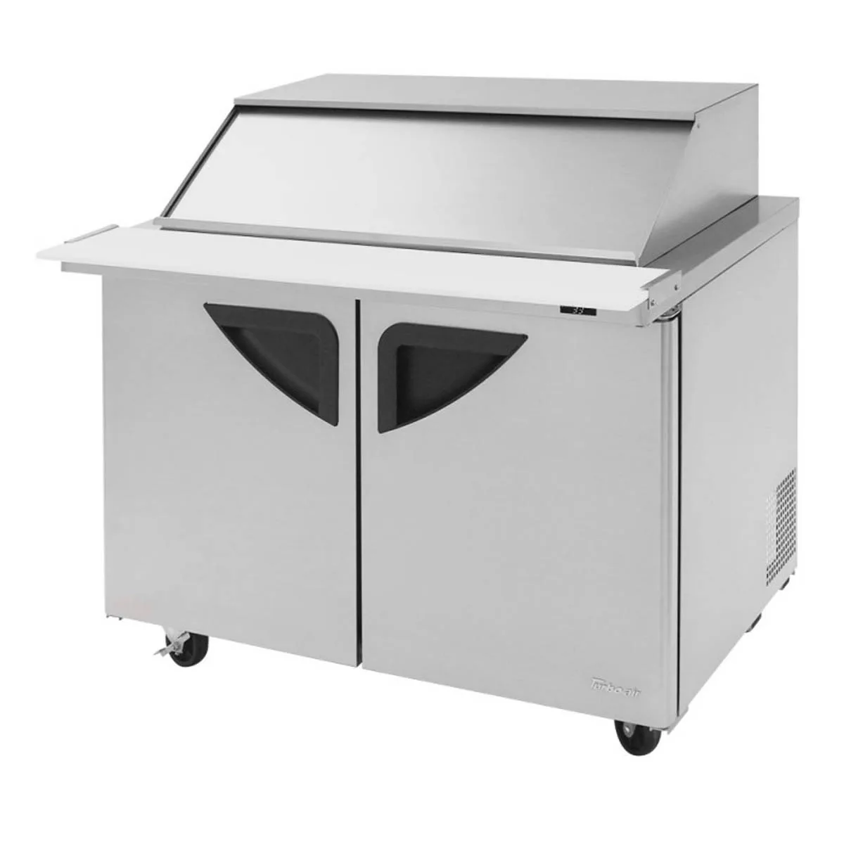 Turbo Air TST-48SD-18-N-SL 48" Mega Top Sandwich/Salad Prep Table w/ 2 Doors, 18 Pans