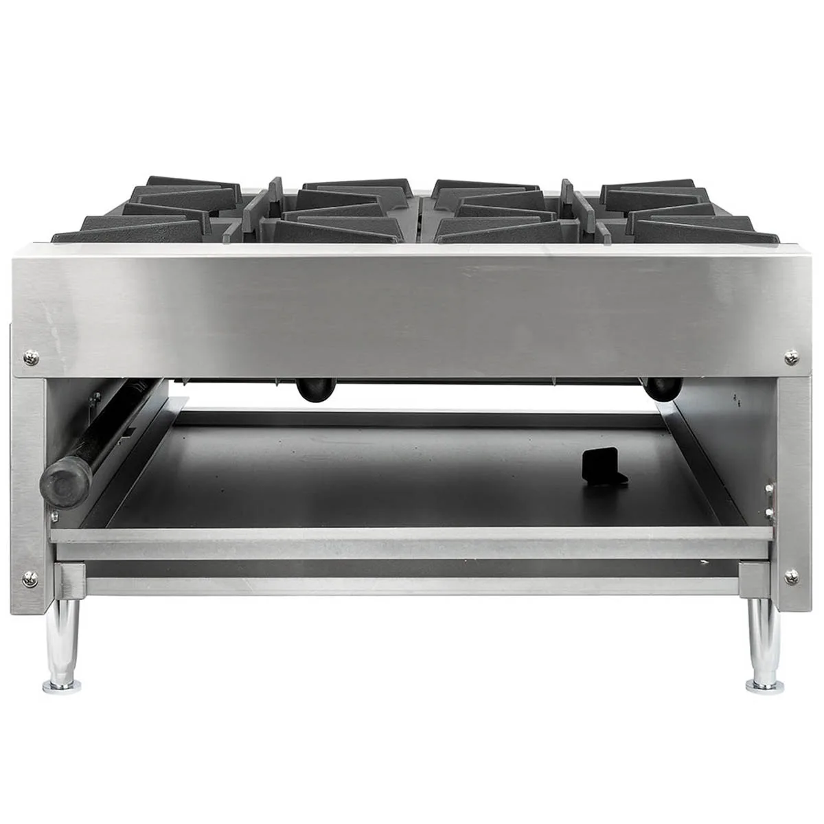 Wells HDHP-2430G 23" Countertop Gas Hotplate with (4) Burners, Manual Controls, 106.000 BTU