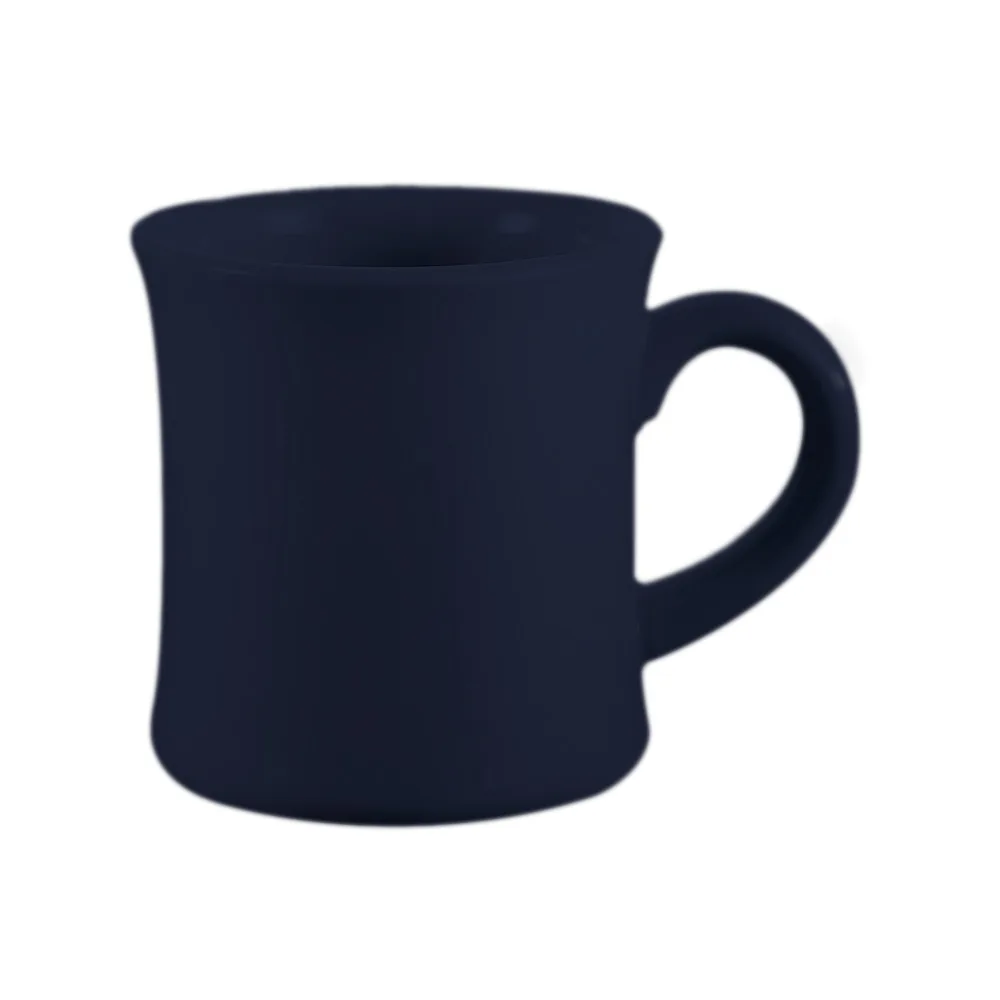 CAC China HAR-75-CBU - 7.5oz Mug, 3¼" Dia x 3⅞" H, Blue Ceramic, Dishwasher Safe - 1 Dozen