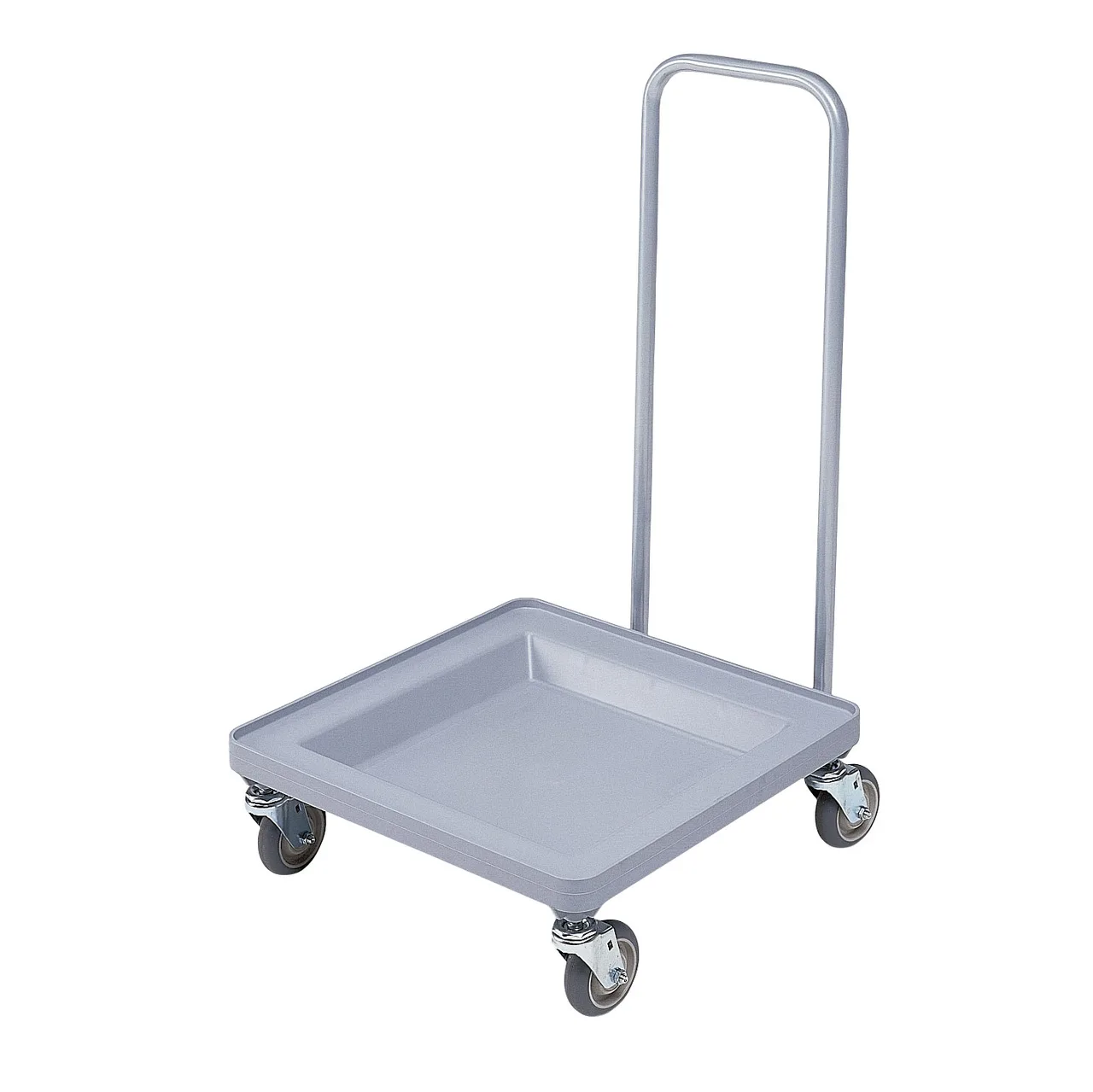 Cambro CDR2020H151 Camdolly Silver Plastic Glass Rack Dolly with Handle 23-3/8x21-3/8