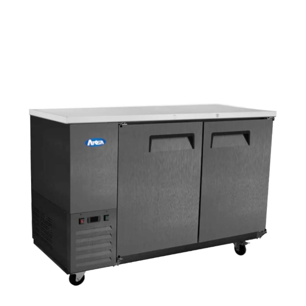 Atosa USA SBB48GRAUS2 48" Two Section Back Bar Cooler with Solid Door, 11.5 cu. ft.