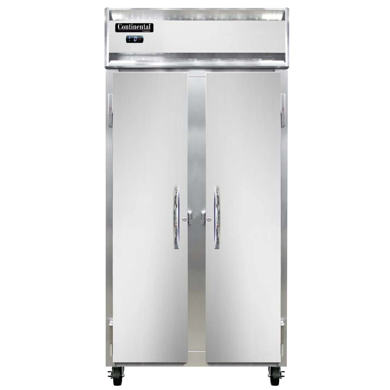 Continental Refrigerator 2FSEN 36" 2-Solid Door Reach-In Freezer, Top Mounted, 30 cu. ft., Stainless Steel Front