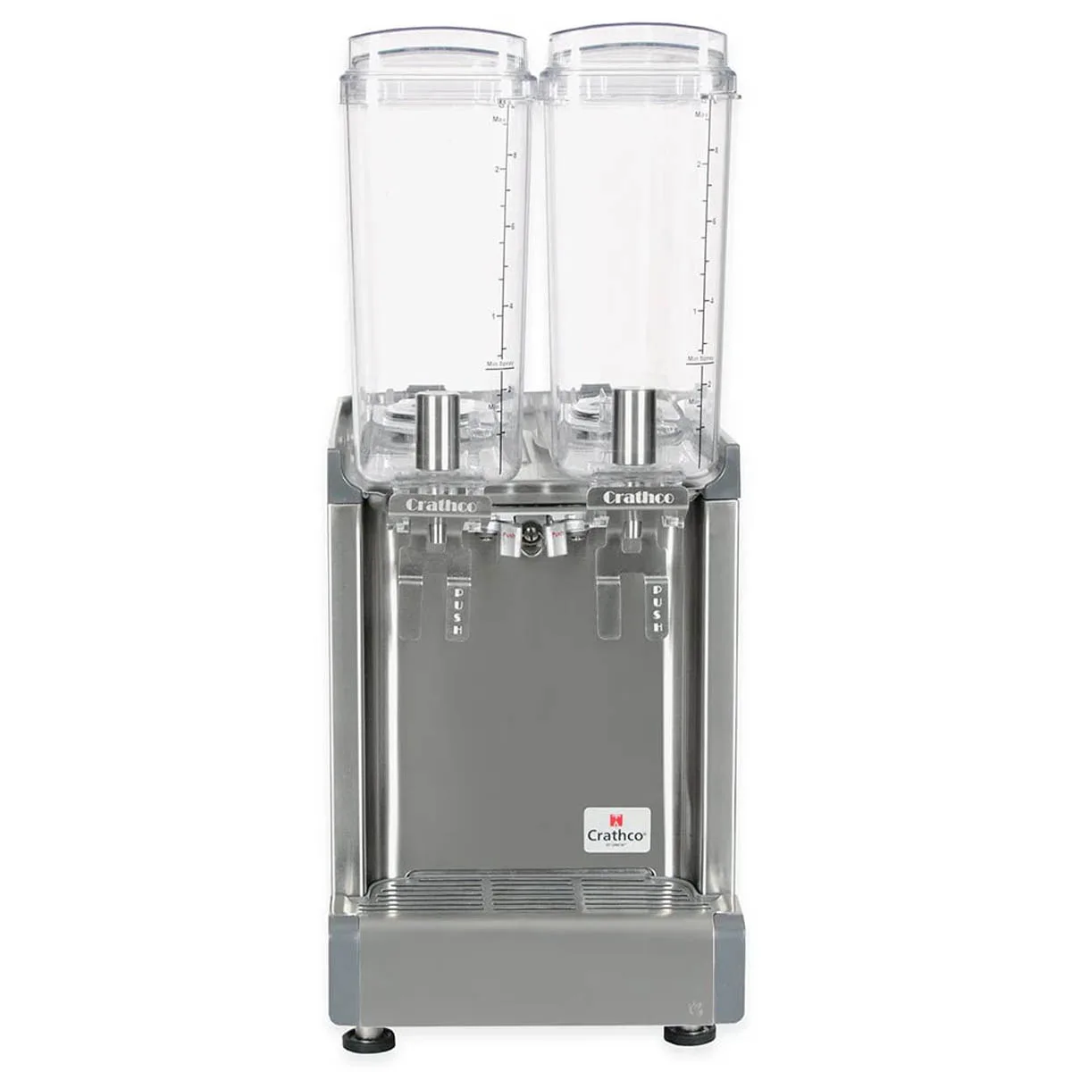 Crathco CS-2E-16-290 Beverage Dispenser with Double Bowls / Agitator Type - 2.4 Gal (each) - 1/10 Hp
