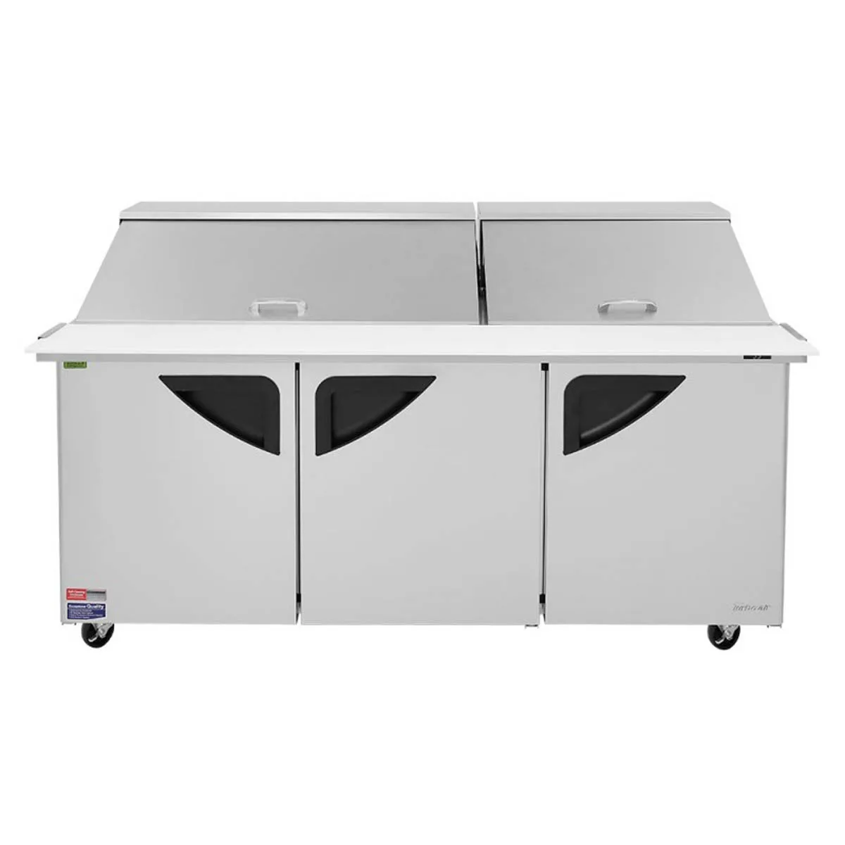Turbo Air TST-72SD-30-N 72" Mega Top Sandwich/Salad Prep Table w/ 3 Doors, 30 Pans