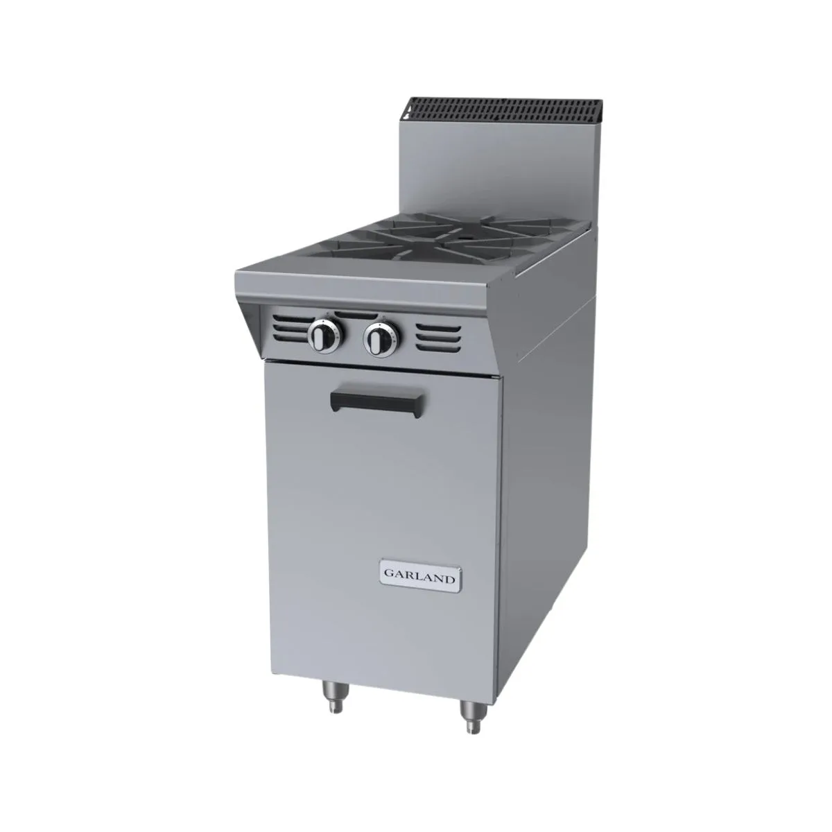 Garland US Range MST4S-E Gas 17" Heavy Duty Range w/ (2) Open Burners, Electric Spark Ignition, (1) Cabinet Base, 70.000 BTU