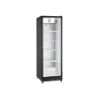 Omcan USA 48382 - 26" One-Section Glass Door Merchandiser, 16 cu ft, Black Steel, Auto Defrost, 115V
