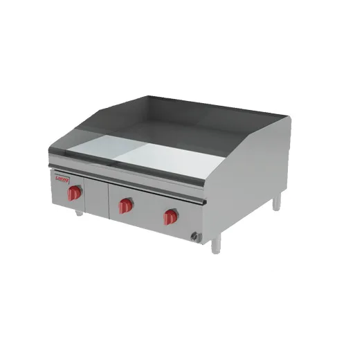 Lang 248ZSDC 48" Countertop Gas Griddle, Solid State Controls, 1" Chrome Plate, 140.000 BTU