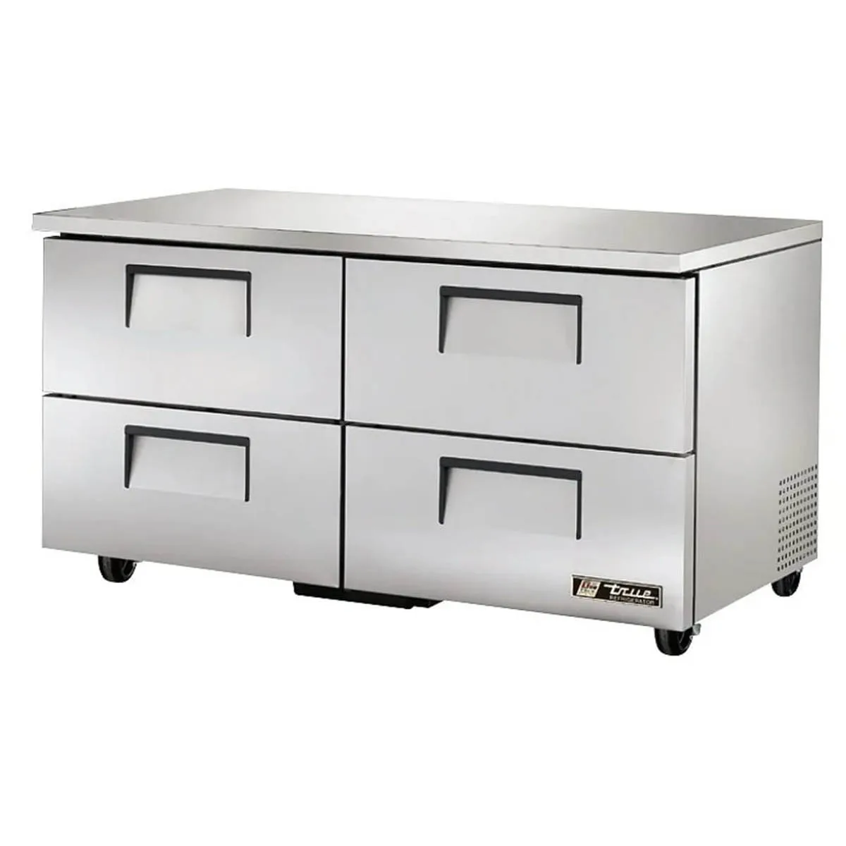 True TUC-60D-4-HC 60" 2-Section Undercounter Refrigerator w/ 4 Drawers