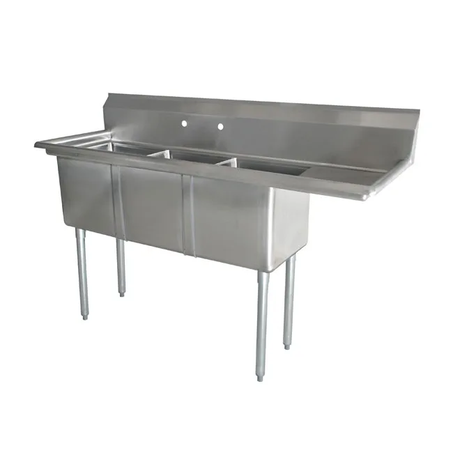 Omcan USA 43777 (3) Three Compartment Sink