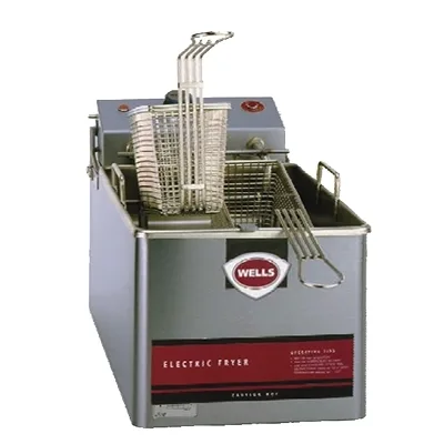 Wells LLF-14 Full Pot Countertop Electric Fryer w/ 14-Lb. Capacity, 2 Half-Size Baskets, 120V