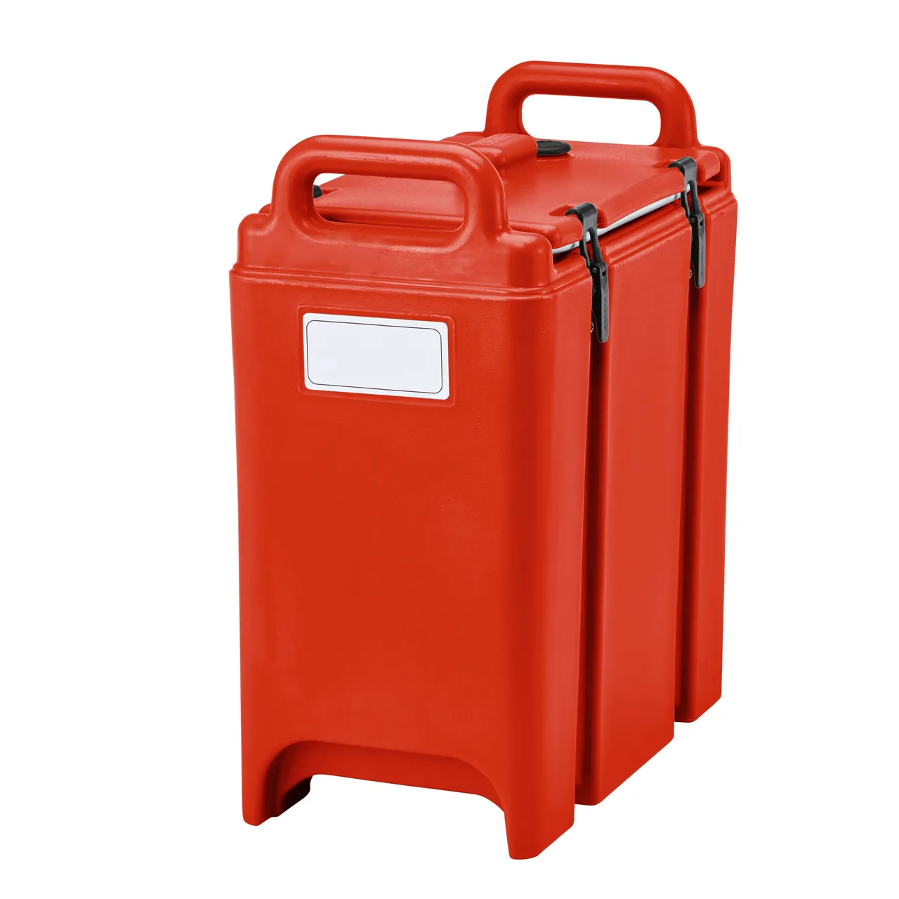 Cambro 350LCD158 Camtainer® Hot Red Insulated Soup Carrier - 3-3/8 Gallon