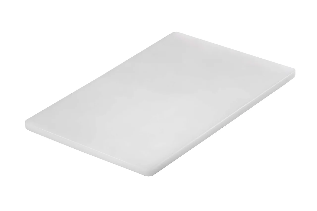 CAC China CBPQ-1520W Commercial Plastic Cutting Board, 20"W x 15"D x 3/4"H, PE, White