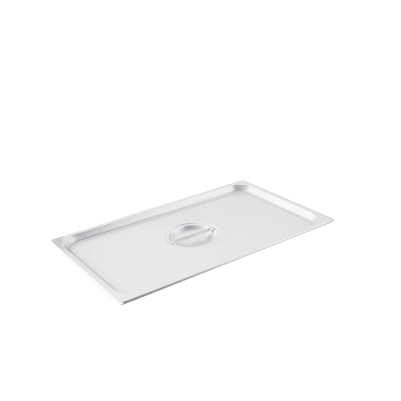 CAC China SPCO-F 304 SS Steam Table Pan Cover, 1/1-size, With Handle, Dishwasher Safe