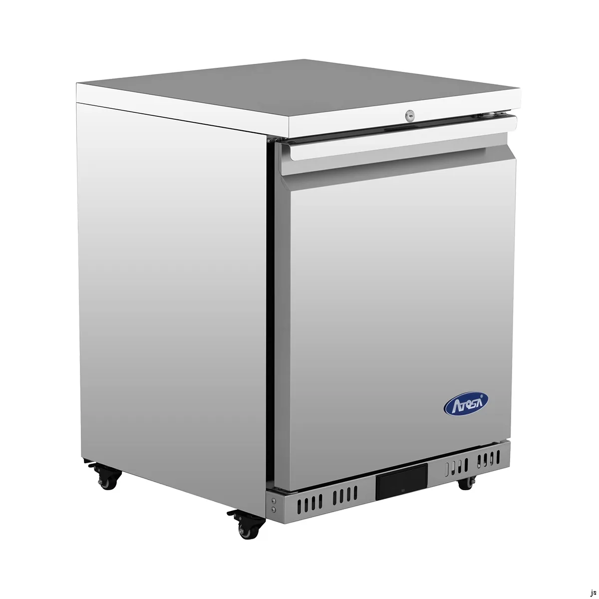 Atosa USA AUR24SD 24" 1-Door Undercounter Refrigerator, Stainless Steel, 3.7 cu. ft.