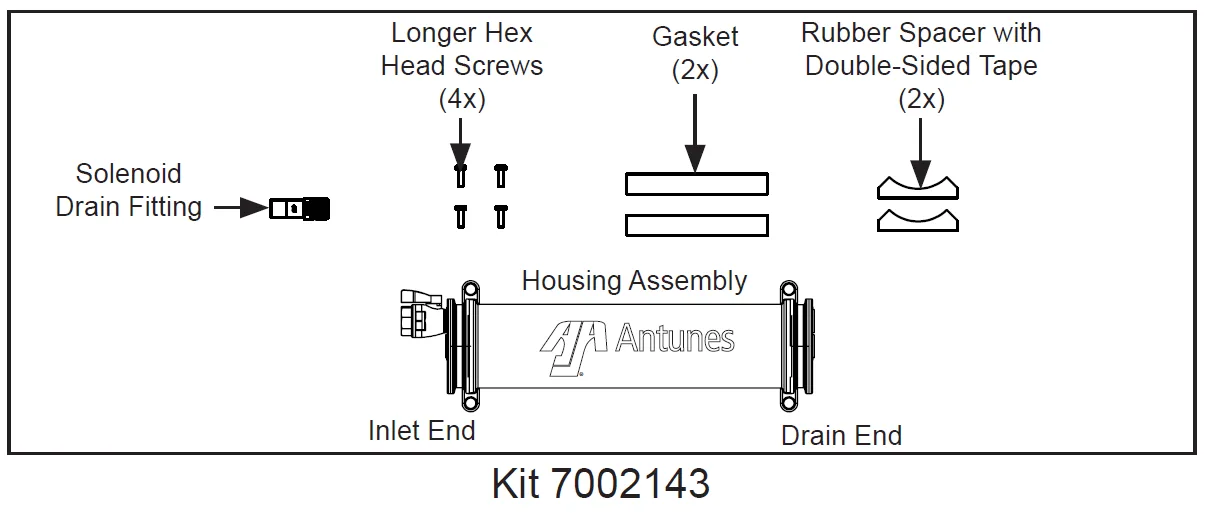 Antunes VZN ULTRAFILTER HOUSING KIT 7002143 for Multiple Applications Water Filtration System