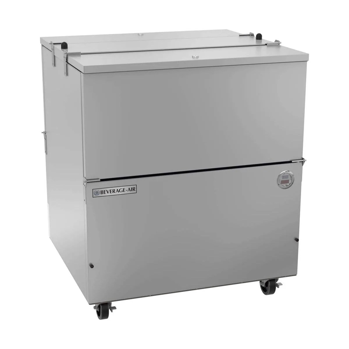 Beverage Air ST34HC-S 34" Dual Sided Milk Cooler, Cold Wall, 8 Crates Capacity