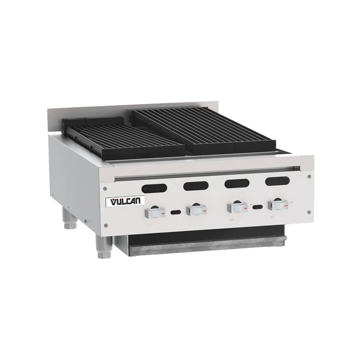 Vulcan VACB25 25" Countertop Heavy Duty Gas Radiant Charbroiler w/ (4) Burners, 68.000 BTU
