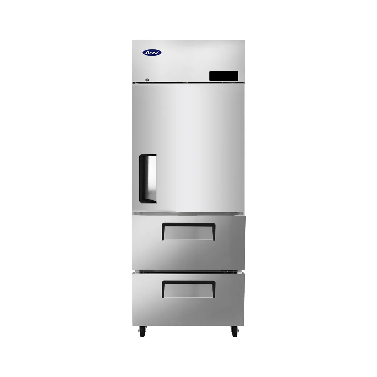 Atosa USA MBF8022GR 28.75" 1-Solid Door Reach-In Refrigerator, 21.4 cu. ft., Top Mounted