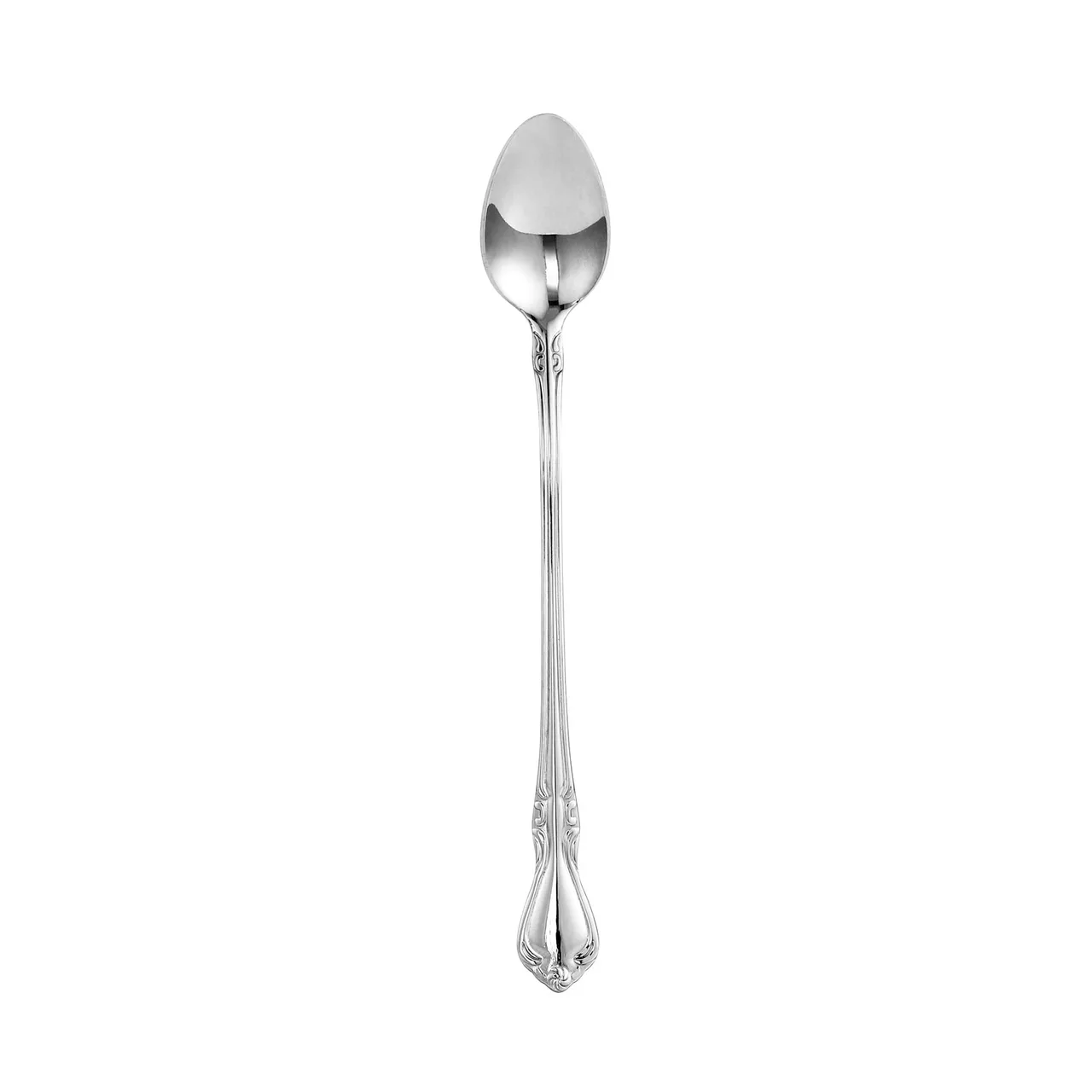 CAC China 8023-02 Glamour Iced Tea Spoon, 7½" Heavy‑Weight 18/8 Stainless Steel, Finish - 1 Dozen