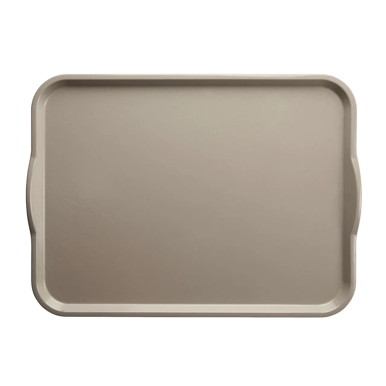 Cambro 1418H107 Dietary Tray, Rectangular 14" x 18", Gray Fiberglass with Handles, NSF, Made in USA