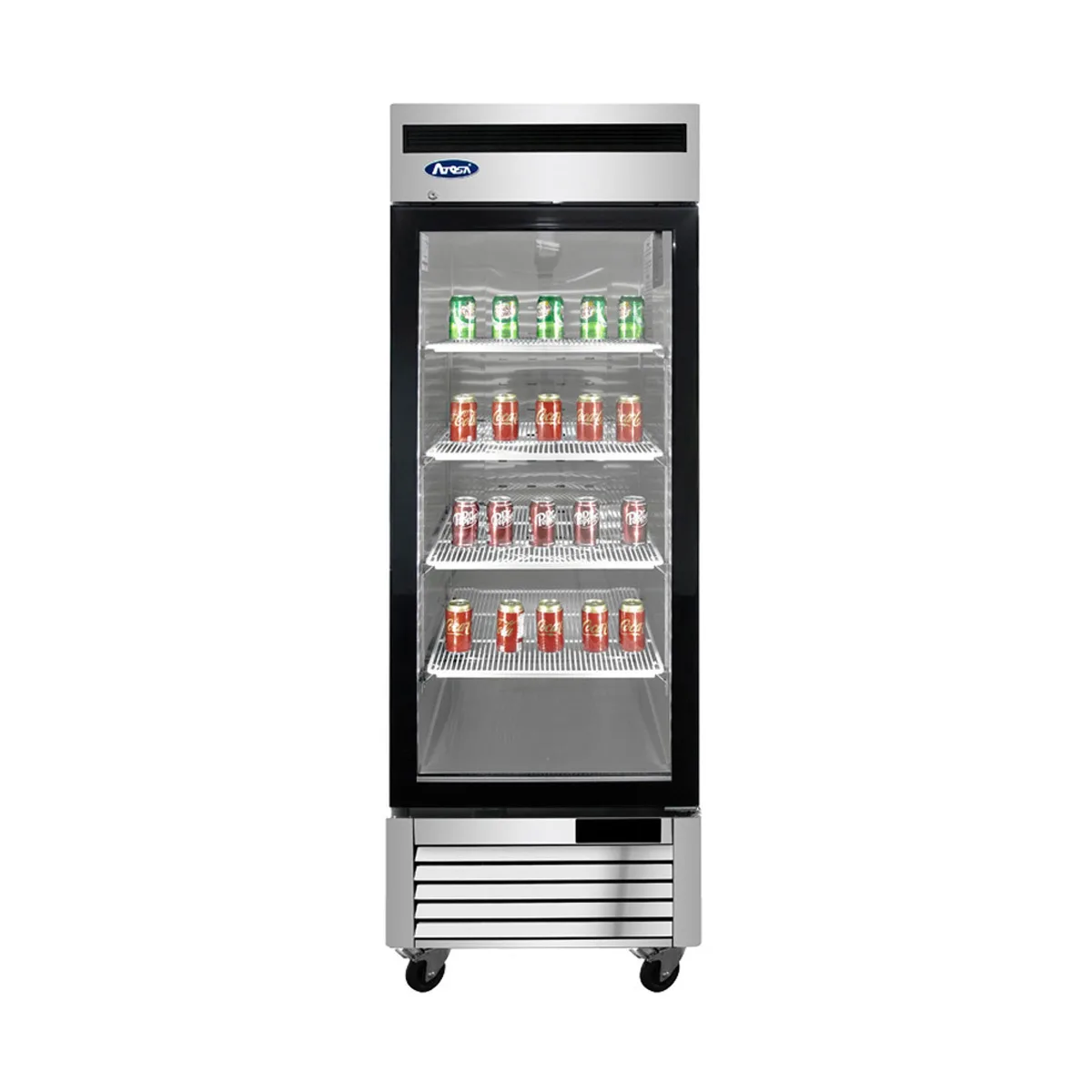 Atosa USA MCF8705GR 27" 1-Section Merchandiser Refrigerator with Glass Door, 19.1 cu. ft.