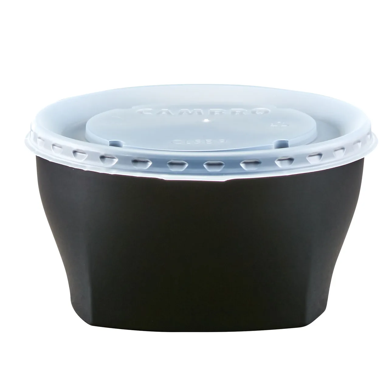 Cambro CLSB9190 CamLid® Large Translucent Cup Lids, NSF Certified Fits Shoreline #MDSB9 - 1000/Case