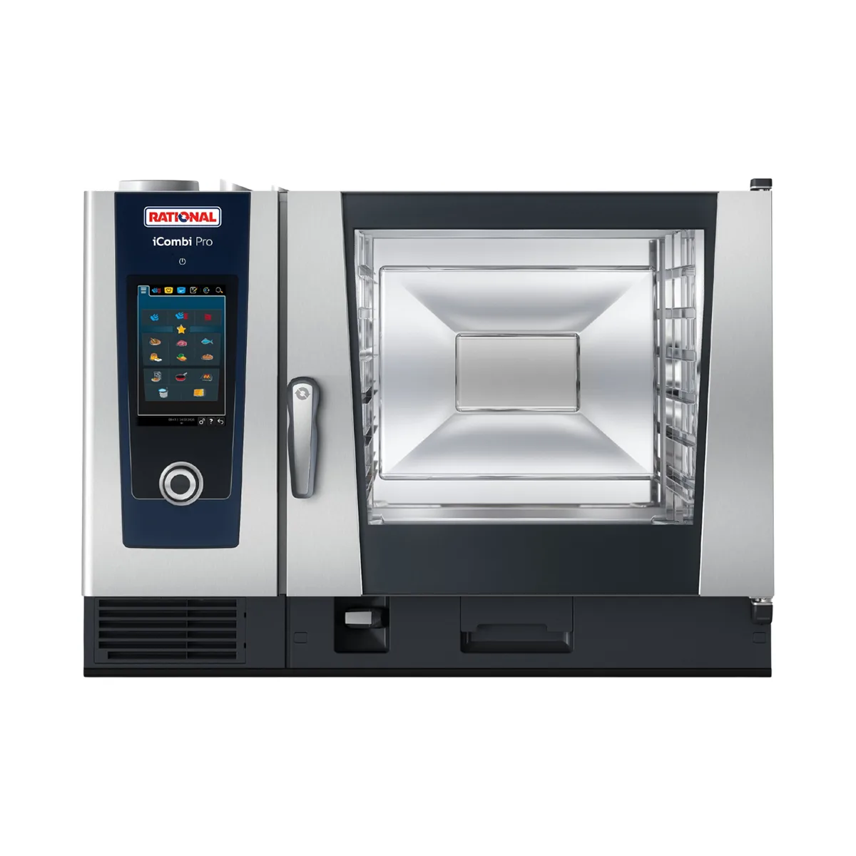 RATIONAL ICP 6-FULL LP 208/240V 1 PH Full Size 6 Pan Liquid Propane Combi Oven w/ Touchscreen, Steam Generator