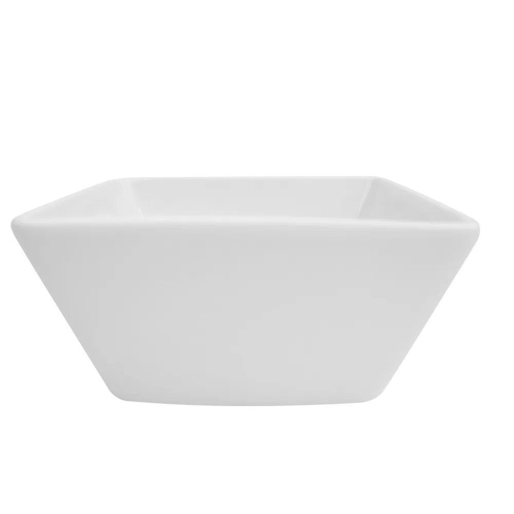 CACChina KSE-DB5 Kingsquare Bowl, 13 Oz, 5"x5"x2.5", Square Porcelain, Super White - Dozen