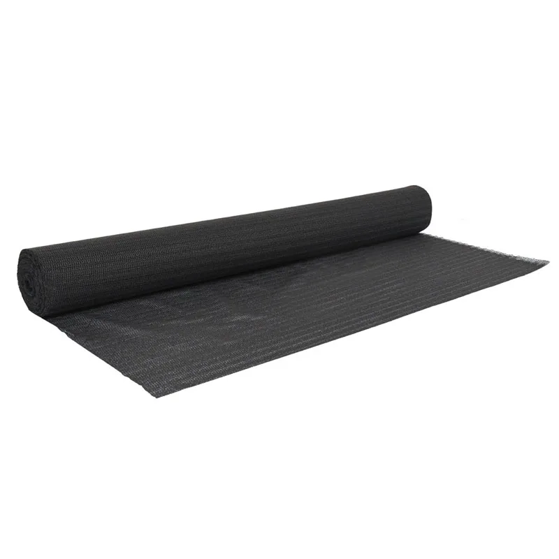 Omcan USA 10529 - Non‑Skid Black Bar Shelf Liner, 36" Width x 60 Ft Roll - 1/Roll