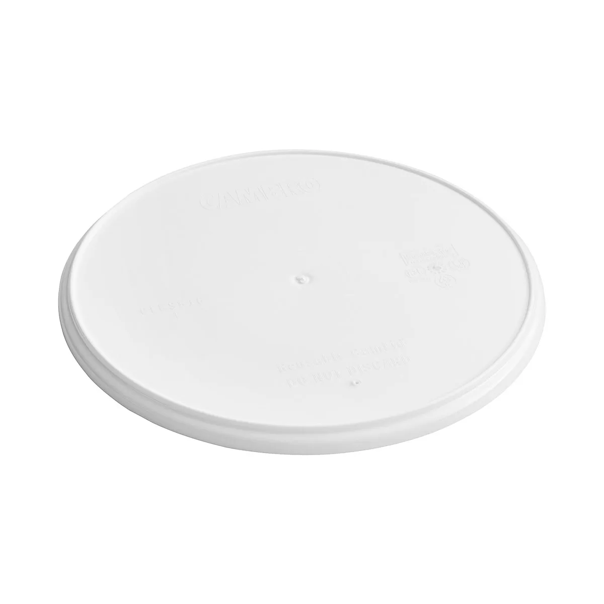 Cambro CLRSB16148 CamLid Lid, Fits Shoreline/Harbor 16 oz White Bowl, NSF, Made in USA - 240/Case