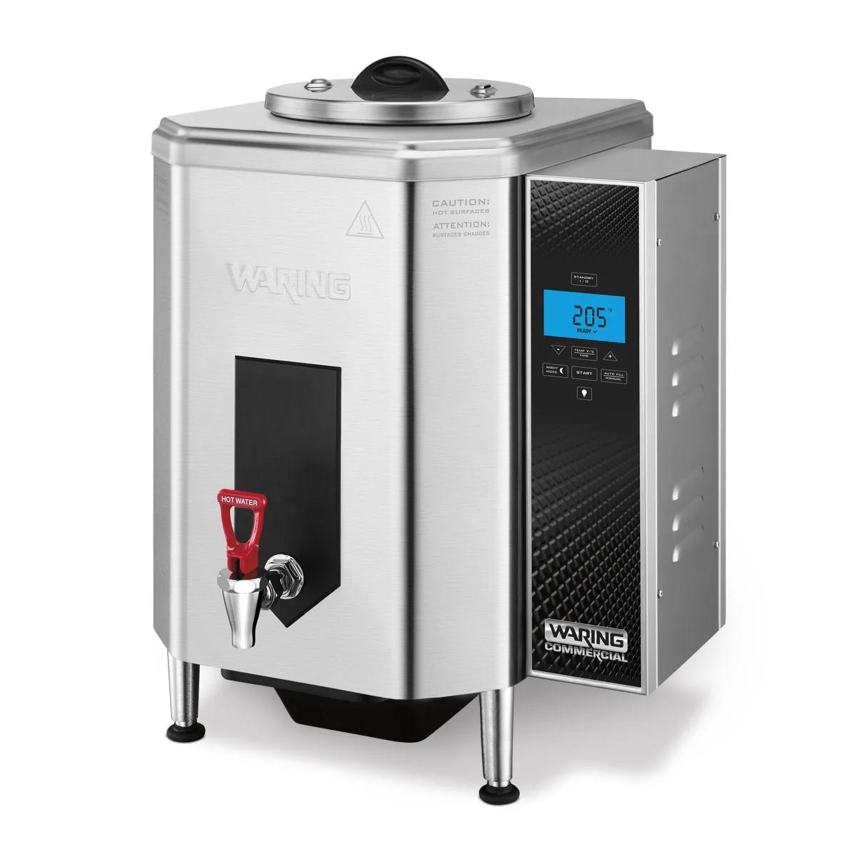 Waring WWB10GB Countertop Hot Water Boiler, Electric - 10 Gallon, 208/240V/60/1ph - 2800/3200W
