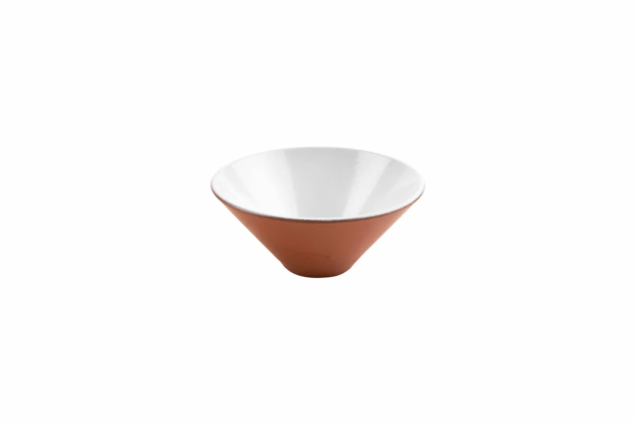 GET SH.BL-1115WHT Stone Heart Japan Bowl, White Terracotta, 12.8"W x 12.4"D x 5.91"H