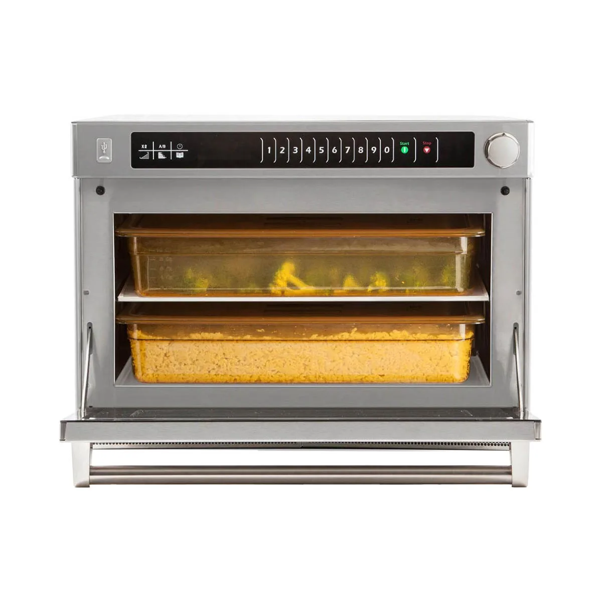 Amana AMSO22 2200W Commercial Heavy Duty Microwave Steamer Oven, 1.6 Cu. Ft., 208/240V